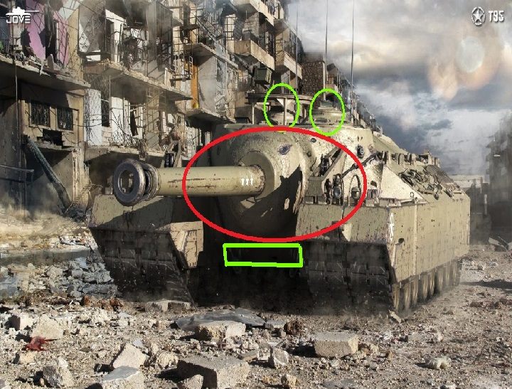 Faktyczny front T95 wraz z jarzmem działa to miejsca praktycznie niemożliwe do przebicia - T95 | Amerykańskie niszczyciele czołgów w World of Tanks - World of Tanks - poradnik do gry