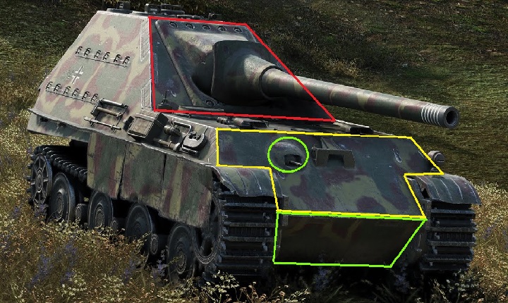 Tak zwana superstruktura czyli typowa dla niszczycieli nadbudówka na samym kadłubie - Jagdpanther II | Niemieckie niszczyciele czołgów w World of Tanks - World of Tanks - poradnik do gry