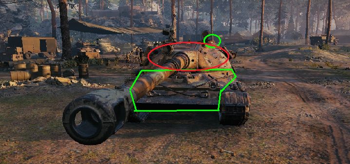 a) Czerwony (tam nie strzelaj) - 60TP - polski czołg X tieru w World of Tanks - World of Tanks - poradnik do gry