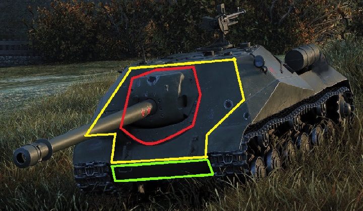 Bezmyślnym byłoby strzelanie w jarzmo działa Obiekta 704, przebicie jest praktycznie niemożliwe - Object 704 | Radziecki niszczyciel czołgów w World of Tanks - World of Tanks - poradnik do gry