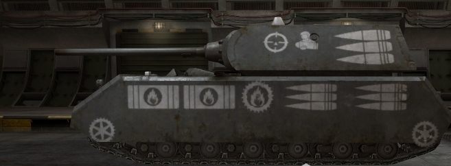 Jak widać na załączonym obrazku: przedstawiony tam Maus ma oznaczenia z boku gdzie strzelać, by dokonać podpalenia; uszkodzenia magazynu amunicji; zranienia celowniczego, dowódcy i ładowniczych - Polecane mody | Dla początkujących | World of Tanks - World of Tanks - poradnik do gry