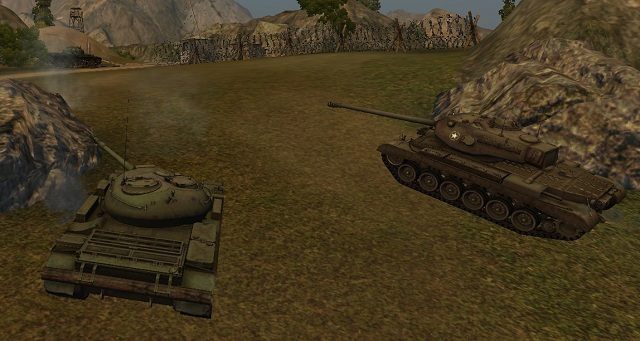 T-54 i M46 Patton zdobywają wzniesienie zanim pojawią się tam główne siły obu drużyn. - Czołgi średnie w World of Tanks | Typy czołgów - World of Tanks - poradnik do gry