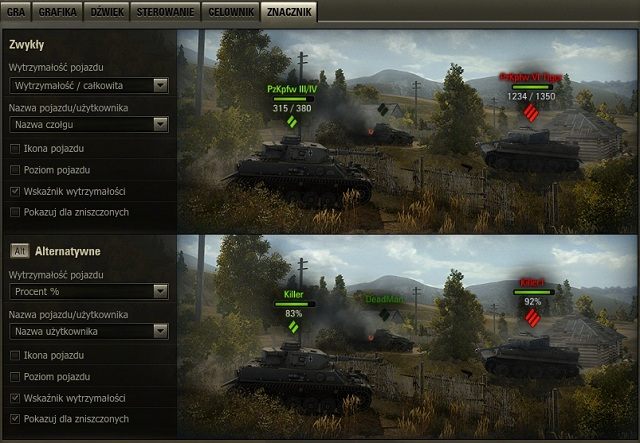 1 - Ustawienia interfejsu World of Tanks | Porady zaawansowane - World of Tanks - poradnik do gry