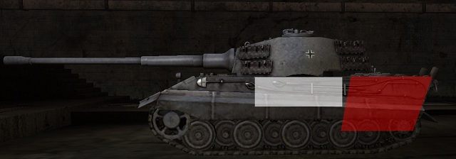 Typowe położenie magazynu amunicyjnego (kolor biały) i silnika (kolor czerwony) w większości czołgów. - Zaawansowane manewry w World of Tanks | Porady zaawansowane - World of Tanks - poradnik do gry