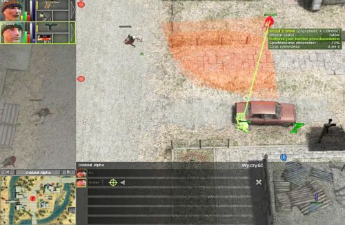 Kiedy będziesz poruszać się po mapie uważaj, by nie przejść zbyt blisko miejsca oznaczonego flagą na mapie - Bras [2] - Kampania - początkowe lokacje - Jagged Alliance: Crossfire - poradnik do gry