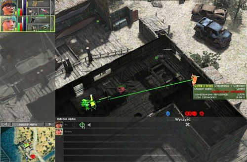 Ponownie rozejrzyj się wokół następnego punktu (południowym zachód mapy), by znaleźć najsłabiej bronioną stronę - Coastal settelment [3] - Kampania - droga na południe - Jagged Alliance: Crossfire - poradnik do gry