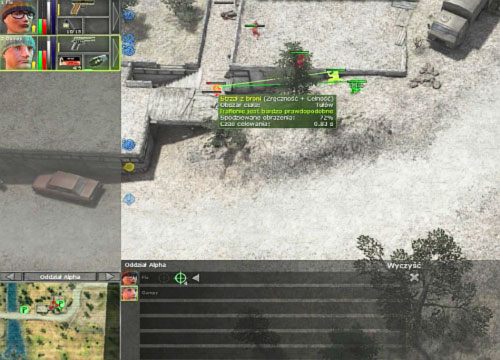 Posiadając tą wiedzę możesz rozstawić swoich najemników na dogodnych pozycjach, zanim przeciwnicy dotrą na miejsce - Coastal settelment [3] - Kampania - droga na południe - Jagged Alliance: Crossfire - poradnik do gry