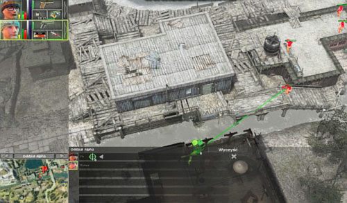 Przejmując ten punkt staraj się pozostawać za osłoną ponieważ, przeciwnicy w tym rejonie mogą być dobrze uzbrojeni i bardzo szybko zabić twoich najemników - Khadwan [4] - Kampania - droga na południe - Jagged Alliance: Crossfire - poradnik do gry