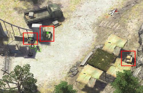Po oczyszczeniu punktów sprawdź skrzynie na końcu mostu - Outposts oraz Sawmill [5] - Kampania - droga na południe - Jagged Alliance: Crossfire - poradnik do gry