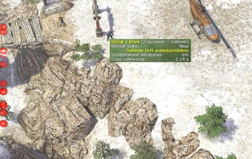 Teraz pozostając w tym samym miejscu, schowany za workami spróbuj przyciągnąć uwagę strażników przy północnym moście - Monk village [9] - Kampania - połączenie dróg - Jagged Alliance: Crossfire - poradnik do gry