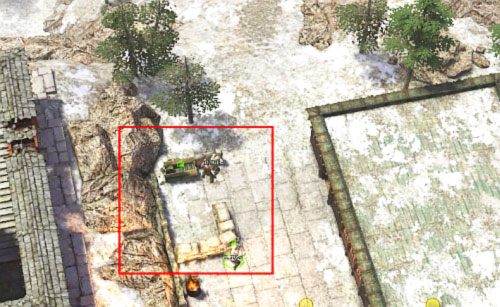 Kiedy tylko wyjdziesz do mapy głównej, spodziewaj się kolejnego ataku, tym razem większej grupy przeciwników - Monk village [9] - Kampania - połączenie dróg - Jagged Alliance: Crossfire - poradnik do gry