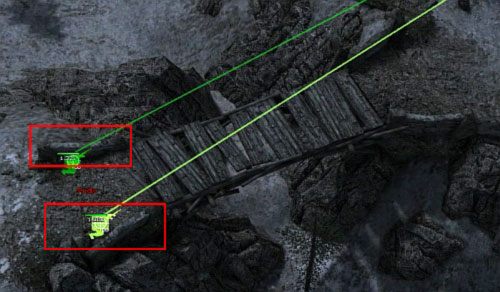 Podejdź do murku przy moście w miejscu w którym zaczynasz misję i z tego miejsca odeprzyj nadciągający atak, o którym pisałem wcześniej - Temple of Kalaya Yuta[10] - Kampania - połączenie dróg - Jagged Alliance: Crossfire - poradnik do gry