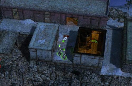 Jeżeli jacyś przeciwnicy zostaną w środku pierwszego punktu, spróbuj wywabić ich na zewnątrz mając przygotowaną jakąś szybkostrzelną broń - Temple of Kalaya Yuta[10] - Kampania - połączenie dróg - Jagged Alliance: Crossfire - poradnik do gry