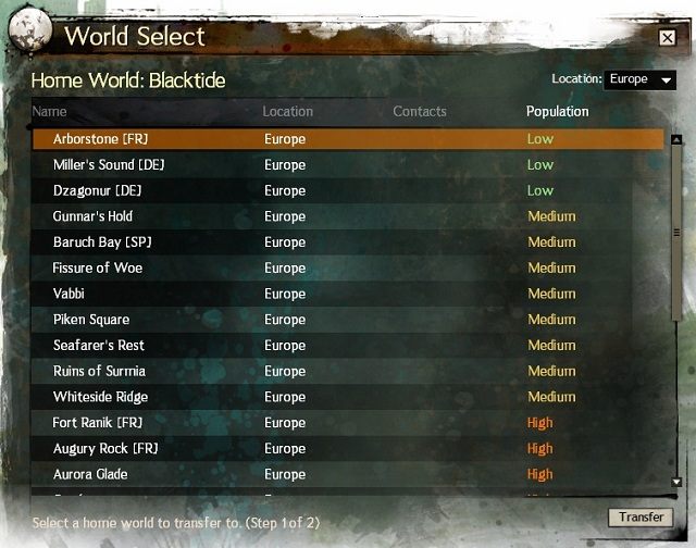 Wybór serwera to jedna z najważniejszych początkowych decyzji. - Wybór świata w Guild Wars 2 | Jak zacząć? - Guild Wars 2 - poradnik