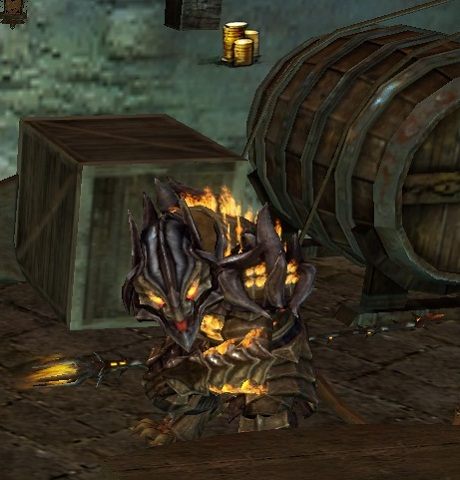 Handlarz ubrany w pełną zbroję pochodzącą z Citadel of Flame. Za cenę kilkuset tokenów i my możemy stać się jej właścicielami. - Podziemia w Guild Wars 2 | Podstawy rozgrywki - Guild Wars 2 - poradnik