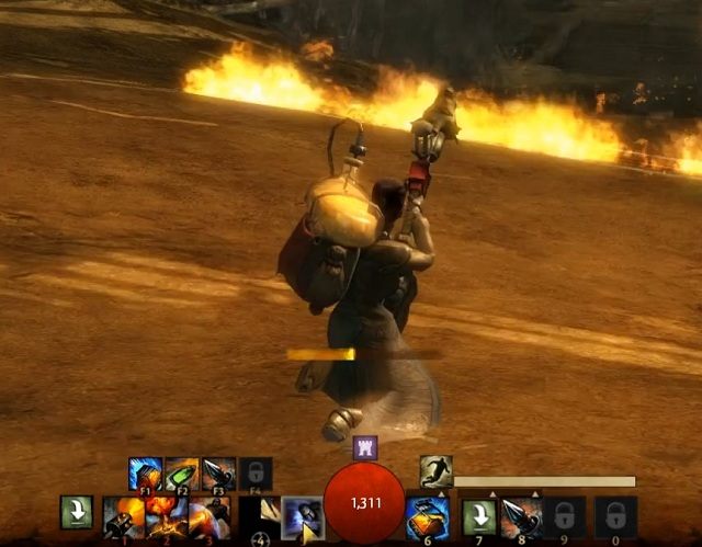 Mniejszy wybór broni wcale nie oznacza, że inżynier jest słabszy niż pozostałe klasy postaci. - Walka w Guild Wars 2 | Podstawy rozgrywki - Guild Wars 2 - poradnik
