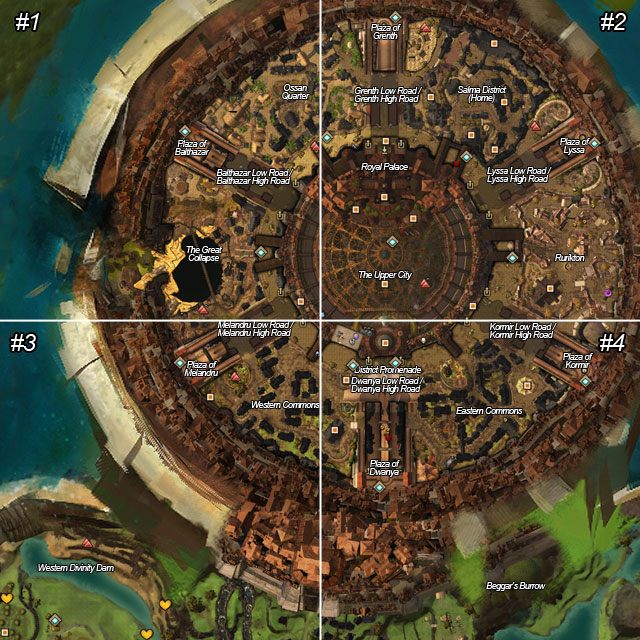 1 - Divinitys Reach City | Mapy Guild Wars 2 - Guild Wars 2 - poradnik
