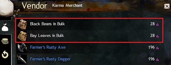 Po otworzeniu zakupionych paczek otrzymamy potrzebne kucharzowi składniki spożywcze. - Materiały - rośliny | Crafting, czyli tworzenie przedmiotów w Guild Wars 2 - Guild Wars 2 - poradnik