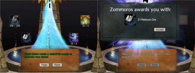 Przykład ulepszenia rudy żelaza do platyny. - Mistyczna kuźnia | Crafting, czyli tworzenie przedmiotów w Guild Wars 2 - Guild Wars 2 - poradnik