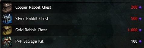 Nagrody najniższego poziomu możliwe do kupienia za punkty chwały. - Player vs Player | Rywalizacja z innymi graczami w Guild Wars 2 - Guild Wars 2 - poradnik