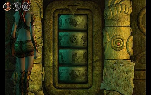 Przełącz się na Ivo i ponownie użyj kamiennych pierścieni - We wnętrzu świątyni - Rozdział 3 - The Sunken Temple - The Book of Unwritten Tales - poradnik do gry