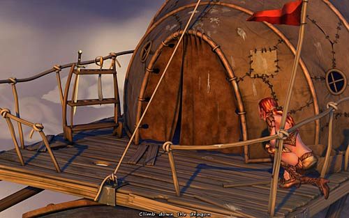 Tuż obok Ivo stoi pudło - Uwolnienie profesora MacGuffina - Rozdział 1 - Prolog - The Book of Unwritten Tales - poradnik do gry