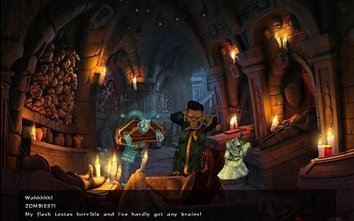 Porozmawiaj z zombie na wszystkie tematy - Opowieści z krypty - Rozdział 4 - The Wild Lands - The Book of Unwritten Tales - poradnik do gry