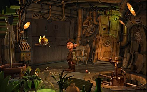 Wejdź do domu gnomów (Enter the gnome hole) - Ekwipunek na wyprawę - Rozdział 1 - Prolog - The Book of Unwritten Tales - poradnik do gry