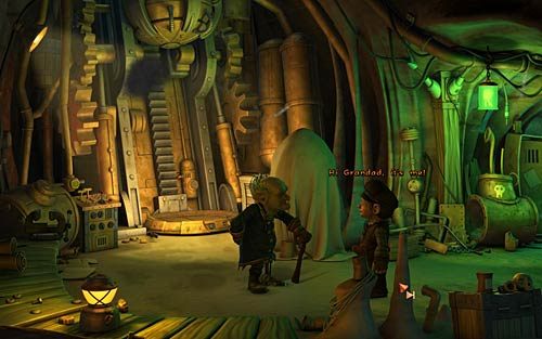 Dziadek Wilbura żąda podania hasła - Ekwipunek na wyprawę - Rozdział 1 - Prolog - The Book of Unwritten Tales - poradnik do gry