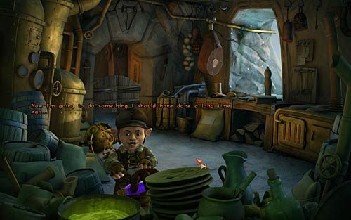Pora na zdobycie hełmu - Ekwipunek na wyprawę - Rozdział 1 - Prolog - The Book of Unwritten Tales - poradnik do gry