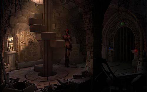 Popatrz na płaskorzeźbę (Look at the mural) - Ukryta piwnica w domu profesora - Rozdział 1 - Prolog - The Book of Unwritten Tales - poradnik do gry