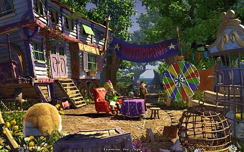 Rozejrzyj się po obozowisku - Wilbur zostaje magiem (2) - Jak dorobić sie fortuny - Rozdział 2 - In the Town - The Book of Unwritten Tales - poradnik do gry