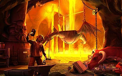 Miecz jest złamany - Nate zostaje wojownikiem - Miecz - Rozdział 4 - The Wild Lands - The Book of Unwritten Tales - poradnik do gry