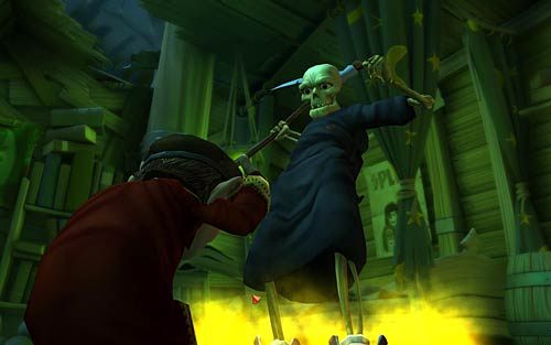 Wejdź do wraku i wrzuć sztuczne ognie do pieca (Place the firework in the stove) - Wilbur zostaje magiem (4) - Zdobycie amuletu - Rozdział 2 - In the Town - The Book of Unwritten Tales - poradnik do gry