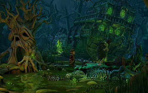 Idź do showmana i powiedz mu o nowym przedsięwzięciu (Ive got a business idea Id like to suggest - Wilbur zostaje magiem (5) - Nauka zaklęcia - Rozdział 2 - In the Town - The Book of Unwritten Tales - poradnik do gry