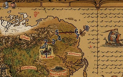 Jako Wilbur zajrzyj do encyklopedii za pomocą magicznych okularów - Znalezienie lokalizacji wyspy - Rozdział 2 - In the Town - The Book of Unwritten Tales - poradnik do gry