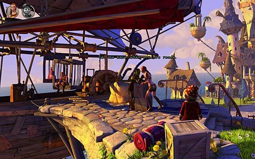 Przełącz się na Wilbura i daj Ivo eliksir siły (Give Ivo power elixir) - Werbowanie załogi na wyprawę - Nate i Critter - Rozdział 2 - In the Town - The Book of Unwritten Tales - poradnik do gry