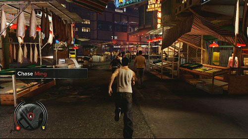 Bandyta zacznie uciekać, jak tylko cie zauważy - Night market chase | Opis przejścia Sleeping Dogs - Sleeping Dogs - poradnik do gry