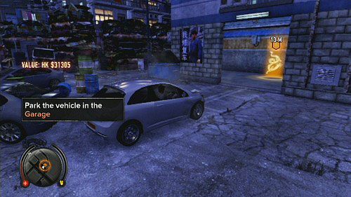 Aby zakończyć misję, musisz zabrać pojazd do wskazanego garażu - Sparc Delivery | Opis przejścia Sleeping Dogs - Sleeping Dogs - poradnik do gry