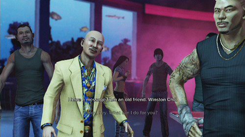 Gdy skończysz śpiewać, wejść po schodach na górę i spotkaj się z Bennym - Club Bam Bam | Opis przejścia Sleeping Dogs - Sleeping Dogs - poradnik do gry