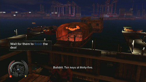 Później musisz wdrapać się na wskazaną łódź i zrobić z niej zdjęcie gangstera zaraz po pierwszym wystrzale - Popstar Lead 3 | Opis przejścia Sleeping Dogs - Sleeping Dogs - poradnik do gry