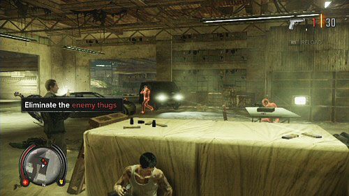 Pendrew pokaże ci również jak chować się za przeszkodami czy oddawać strzały na ślepo (bez L2) - Chain of evidence | Opis przejścia Sleeping Dogs - Sleeping Dogs - poradnik do gry