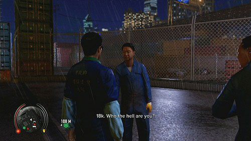 Po drodze natkniesz się na kilku strażników, ale szybkie wciśnięcie trójkąta powinno załatwić sprawę - Dockyard Heist | Opis przejścia Sleeping Dogs - Sleeping Dogs - poradnik do gry