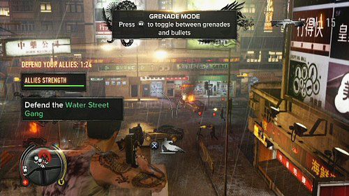 Po odparciu drugiej fali wrogów, twój towarzysz zawoła cię na górę budynku - Civil Discord | Opis przejścia Sleeping Dogs - Sleeping Dogs - poradnik do gry