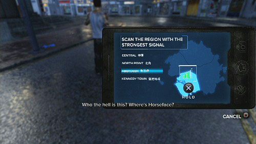 Aby namierzyć Zi Waia, wyjdź na ulicę i wykonaj poznaną już wcześniej mini-gierke - Buried Alive | Opis przejścia Sleeping Dogs - Sleeping Dogs - poradnik do gry