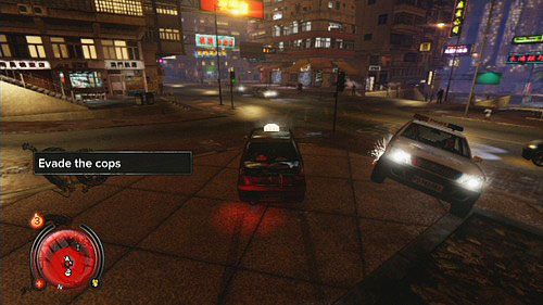 Po rozmowie z Conroyem wsiądź do samochodu i wjedź na stojących niedaleko policjantów - Aberdeen | Zadania poboczne w Sleeping Dogs - Sleeping Dogs - poradnik do gry