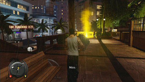 Lekko naćpany fotograf poprosi cię byś przebiegł sie kawałek przeskakując stojące na drodze przeszkody - Kennedy Town | Zadania poboczne w Sleeping Dogs - Sleeping Dogs - poradnik do gry