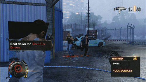 Na początku pobij stojących wokół niego mężczyzn, a następnie wyciągnij z bagażnika łom i znicz pojazd - Kennedy Town | Zadania poboczne w Sleeping Dogs - Sleeping Dogs - poradnik do gry