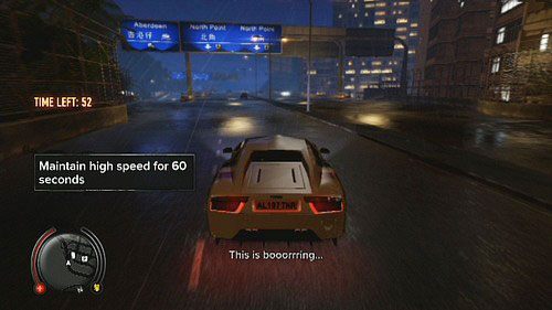 Najłatwiej osiągnąć to na szerokiej drodze prowadzącej z Aberdeen do North Point - Poradnik do gry Sleeping Dogs - Randki - Sleeping Dogs - poradnik do gry