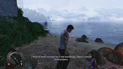 Obok leżącego na plaży wraku znajdziesz dziewczynę Acea, która opowie ci co się stała - Hotshot Lead 4 | Opis przejścia Sleeping Dogs - Sleeping Dogs - poradnik do gry